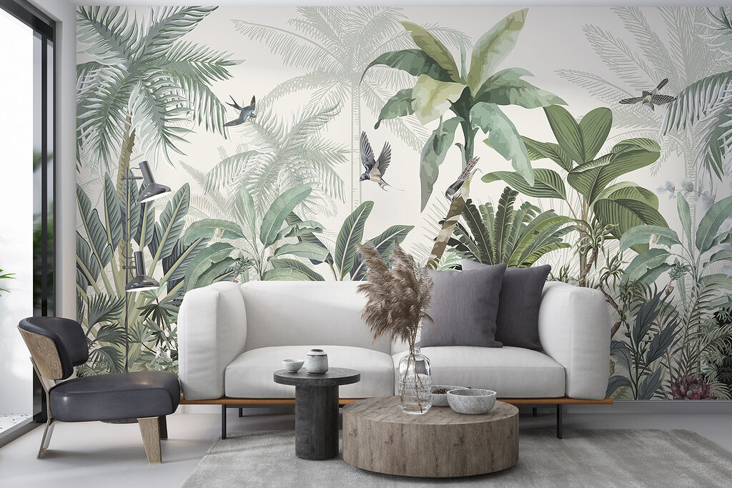 Tropenszene mit Vögeln — Interieur 5