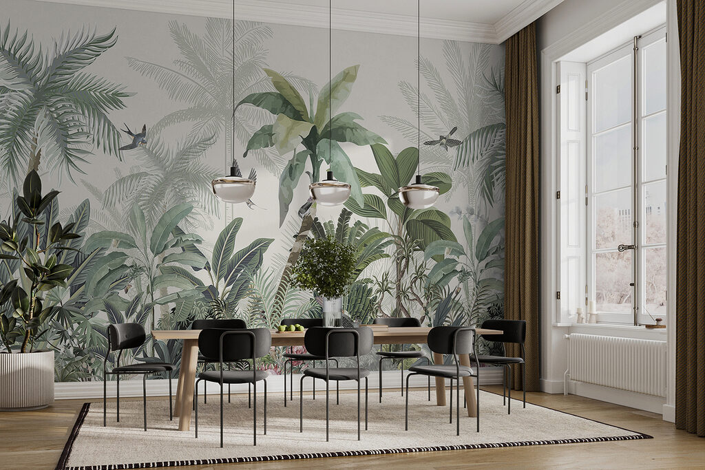 Tropenszene mit Vögeln — Interieur 6