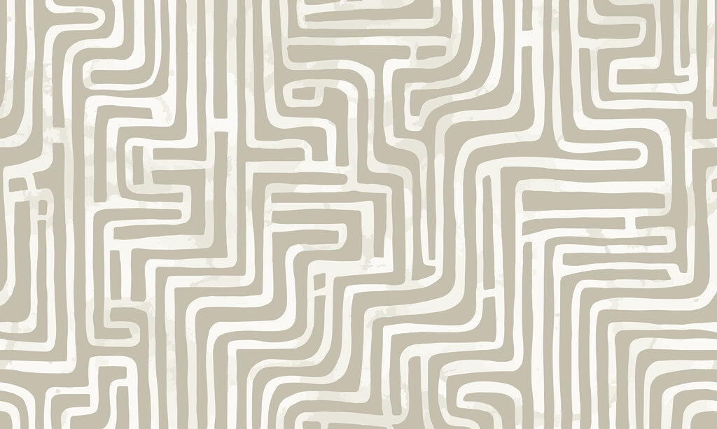 Labyrinth aus Linien — ganzes Design