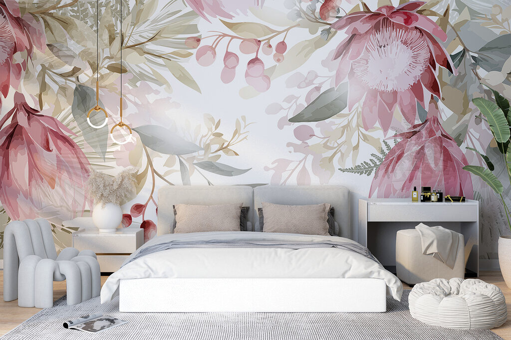 Blumenrahmen in Pastell — Interieur 1