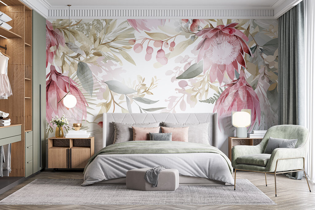 Blumenrahmen in Pastell — Interieur 2