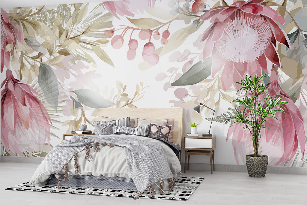 Blumenrahmen in Pastell — Interieur 3