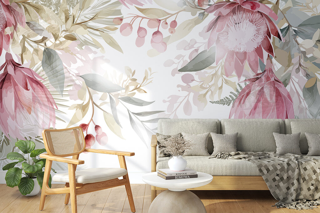 Blumenrahmen in Pastell — Interieur 4