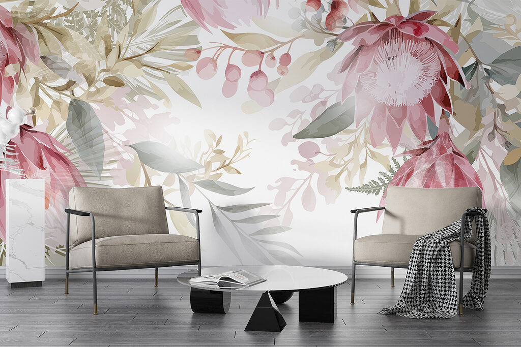 Blumenrahmen in Pastell — Interieur 5