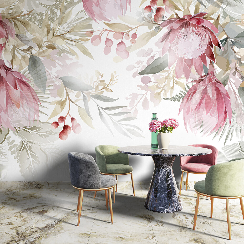 Blumenrahmen in Pastell — Interieur 6