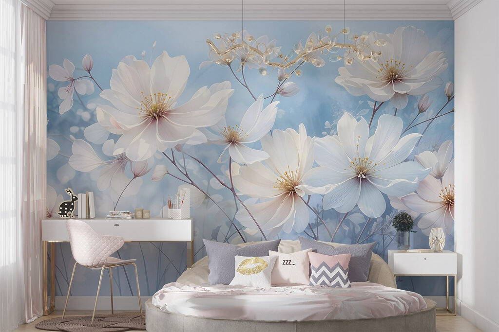 Weiße Blüten unterm Himmel — Interieur 1