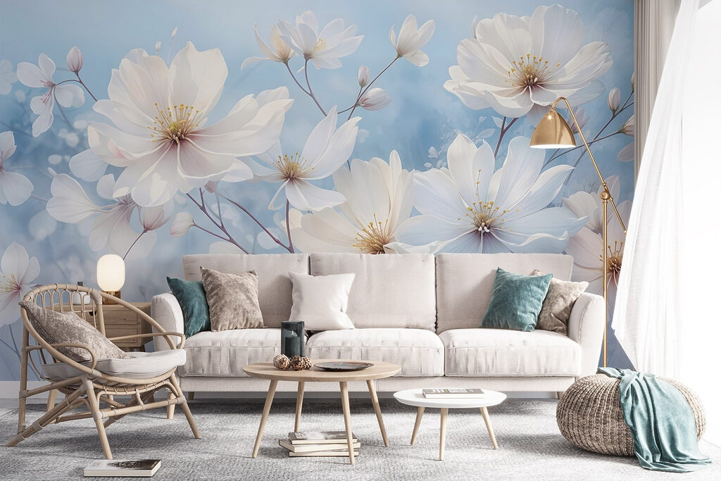 Weiße Blüten unterm Himmel — Interieur 6