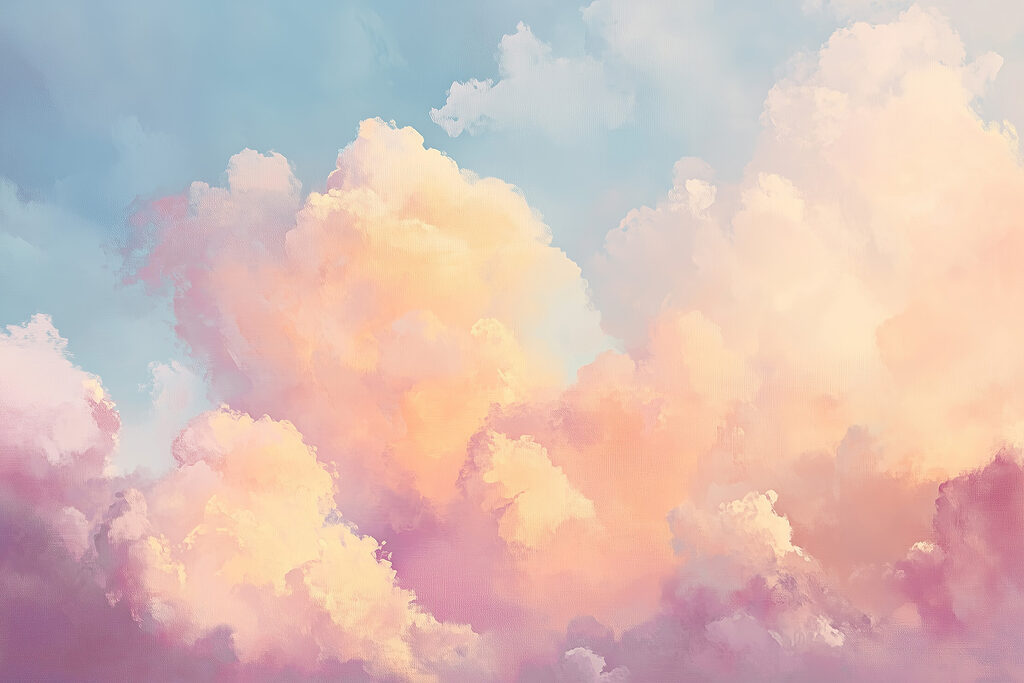 Bunte Wolken — ganzes Design