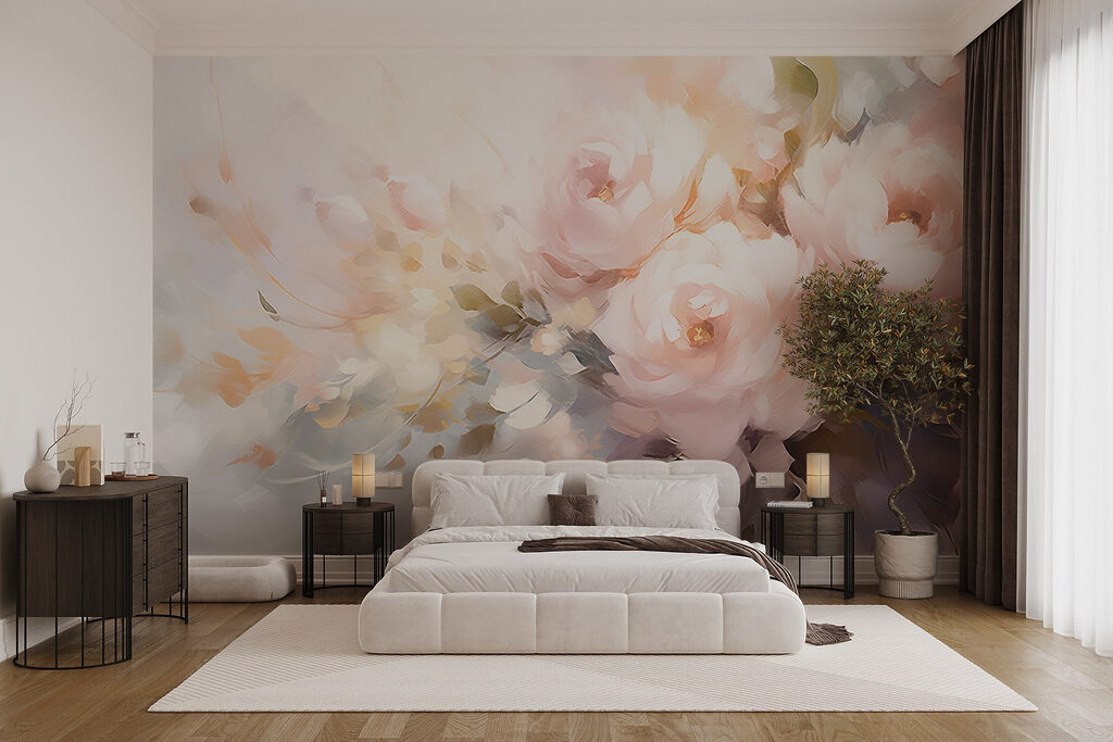 Blüten zwischen Pinseltupfen — Interieur 1