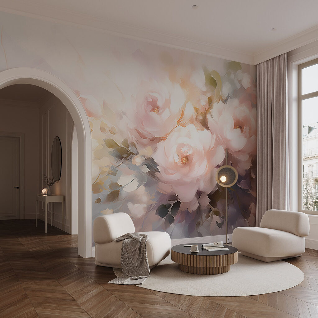 Blüten zwischen Pinseltupfen — Interieur 2