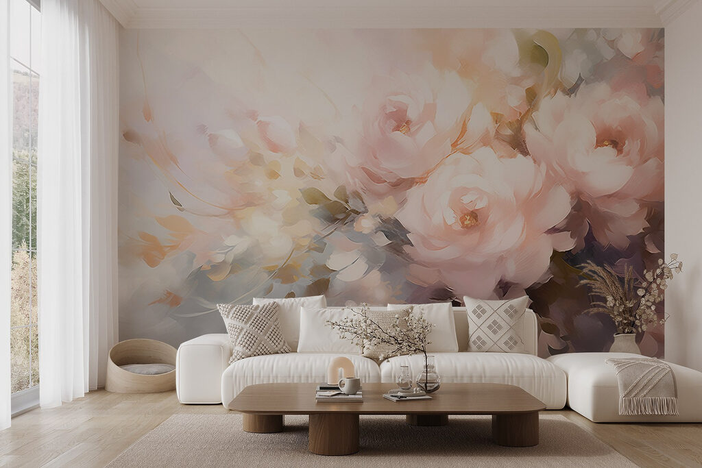 Blüten zwischen Pinseltupfen — Interieur 3