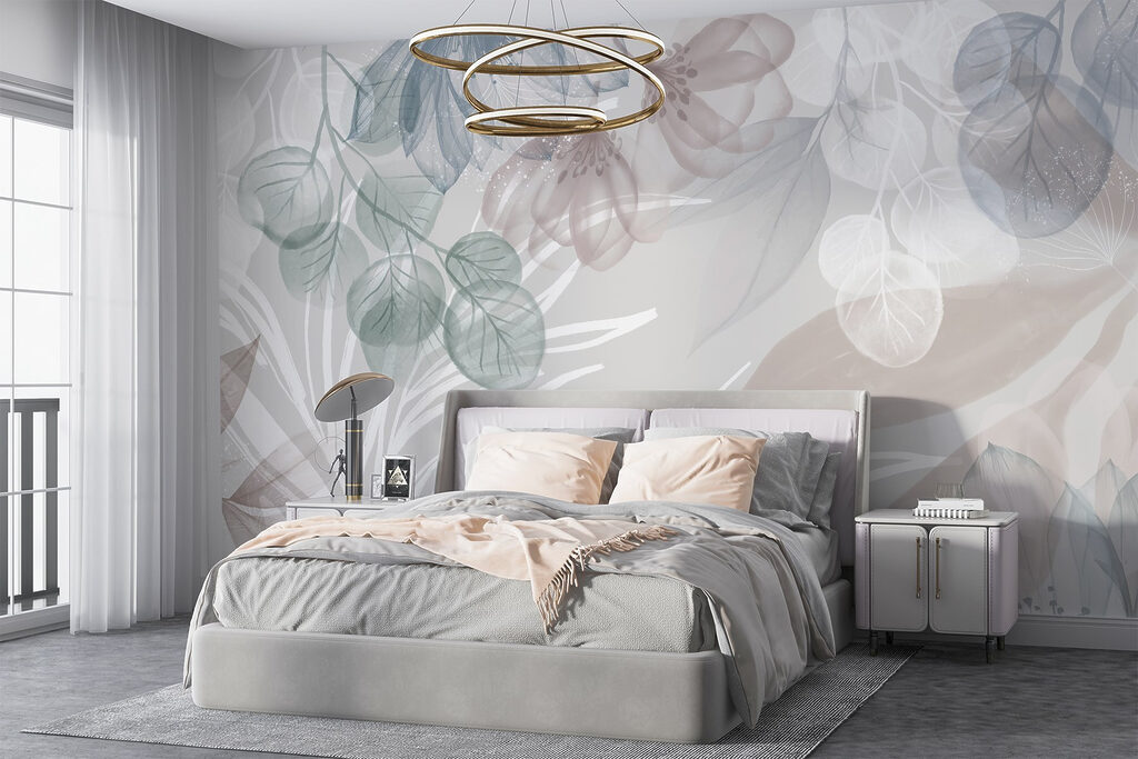 Farbige Blattadern in einem Interieur