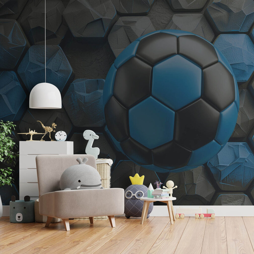 Blau-schwarzer Fußball — Interieur 3