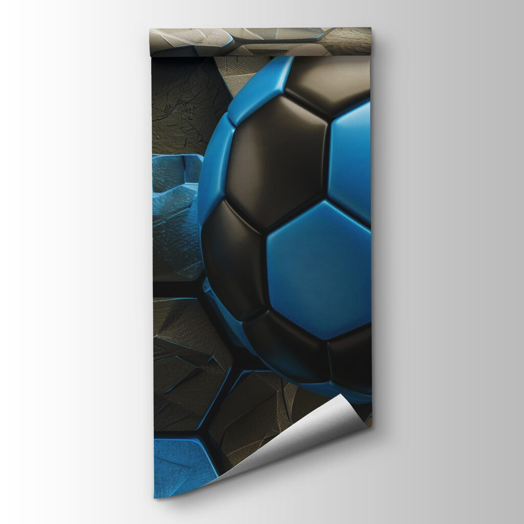 Blau-schwarzer Fußball — Produktansicht