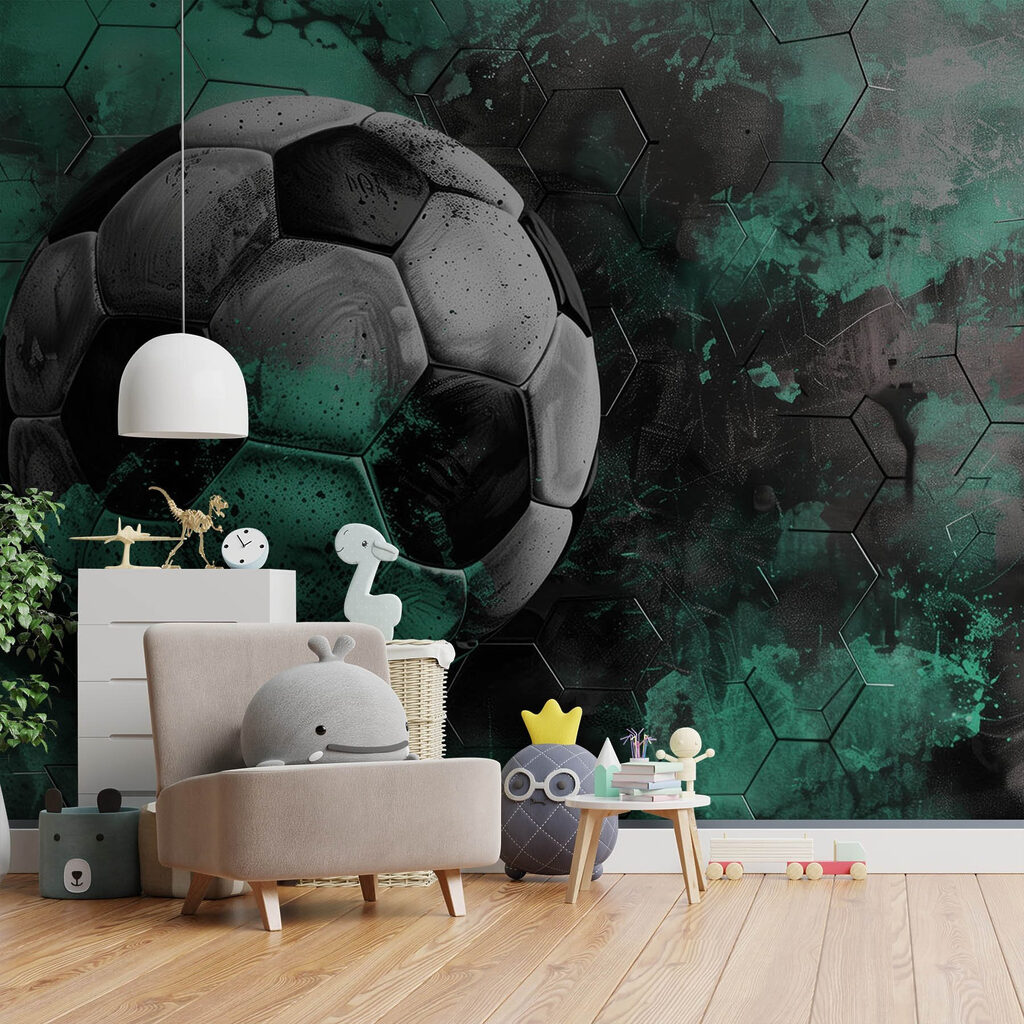 Grüner Fußball im Schatten — Interieur 2