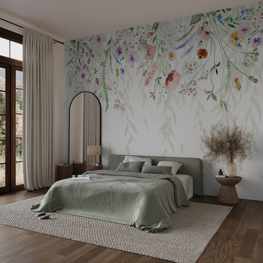Blumenranken in Aquarell — Interieur 1