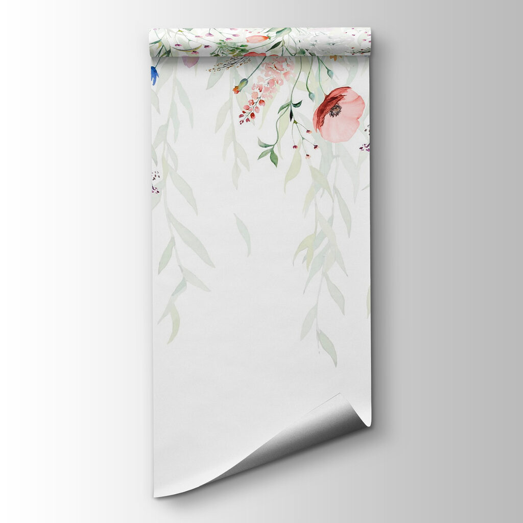 Blumenranken in Aquarell — Produktansicht