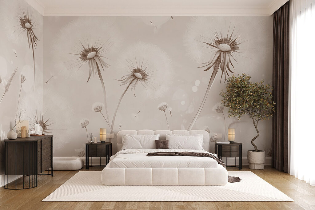 Pusteblumen im sanften Licht in einem Interieur