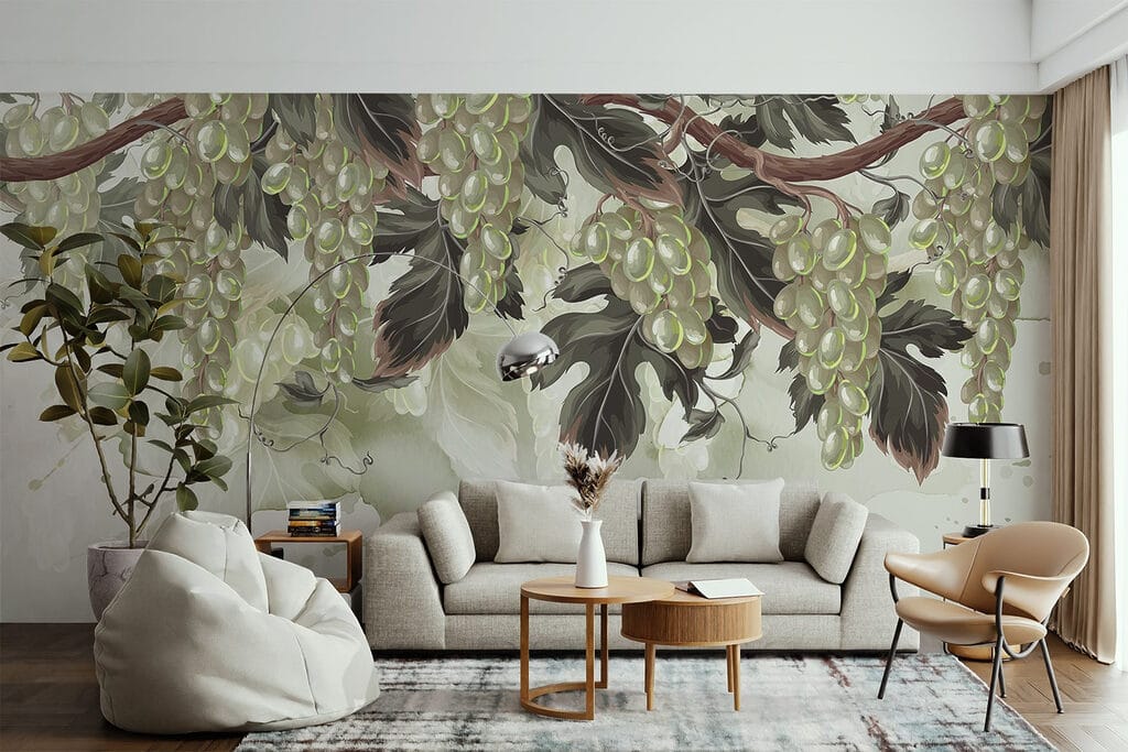 Weintrauben an der Rebe — Interieur 5