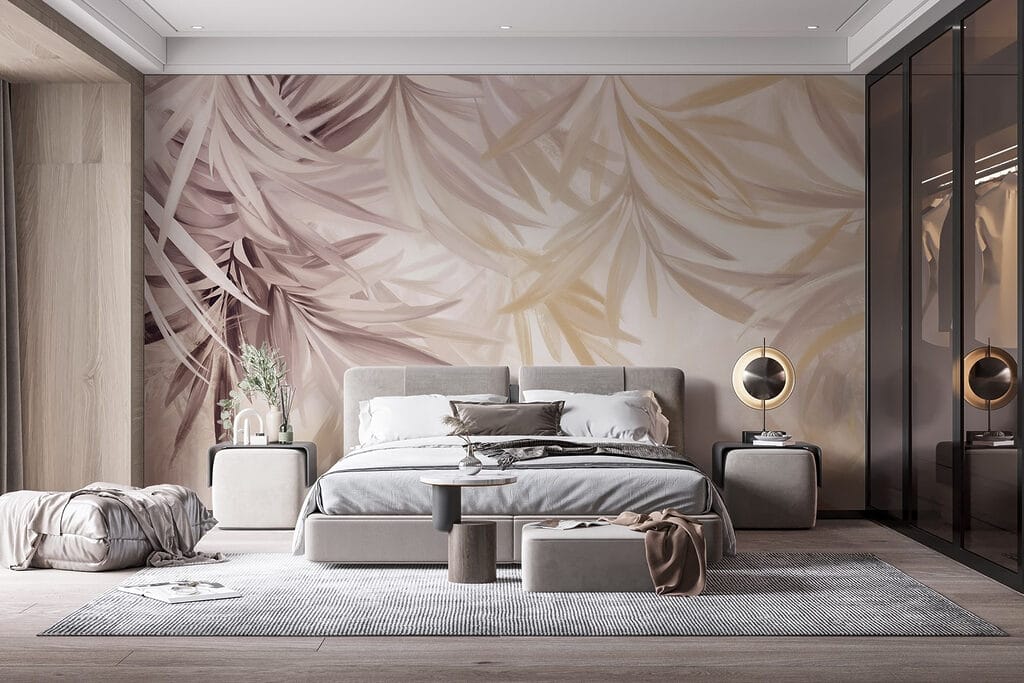 Palmwedel in sanfter Bewegung — Interieur 2