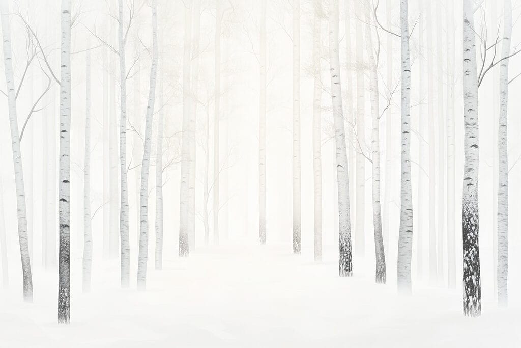 Verschneiter Wald — ganzes Design