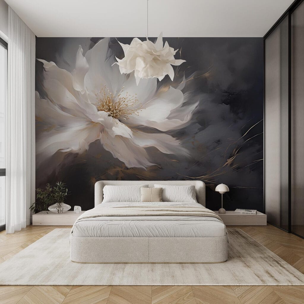 Blüte vor dunklem Grund — Interieur 2
