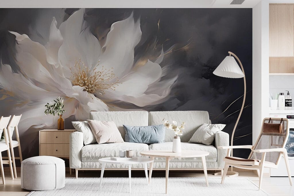 Blüte vor dunklem Grund — Interieur 3