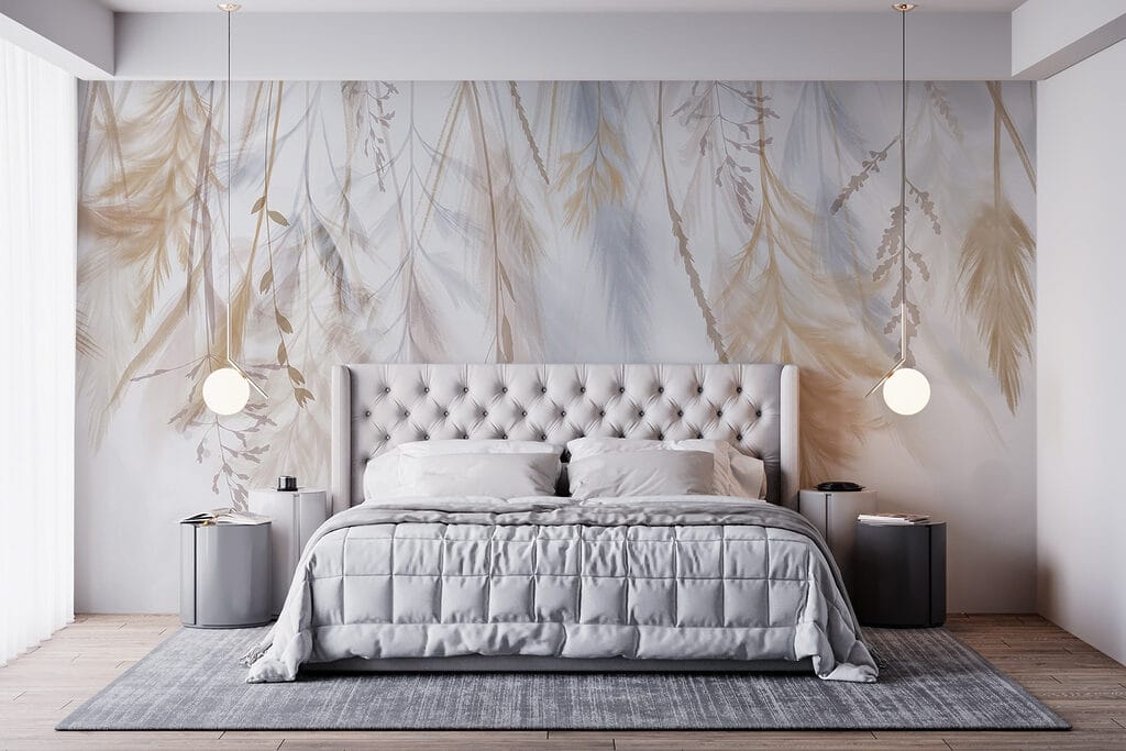 Blätterkaskade in einem Interieur