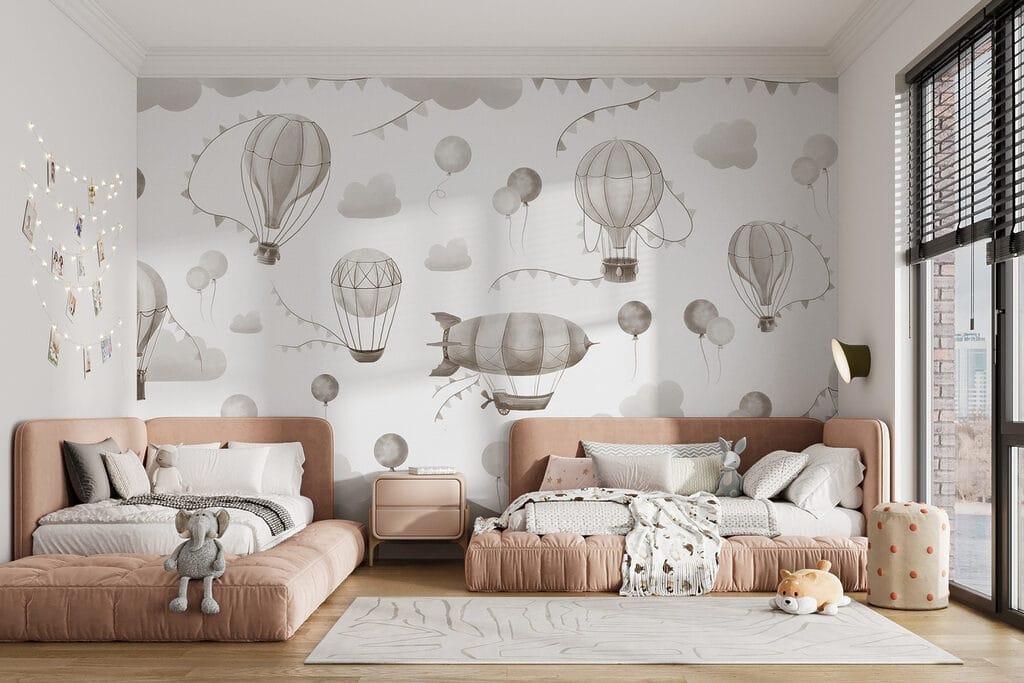 Heißluftballons über Bergen — Interieur 2