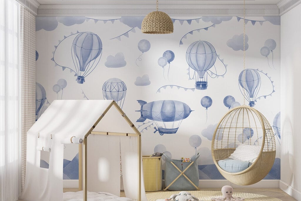 Heißluftballons über Bergen — Interieur 2
