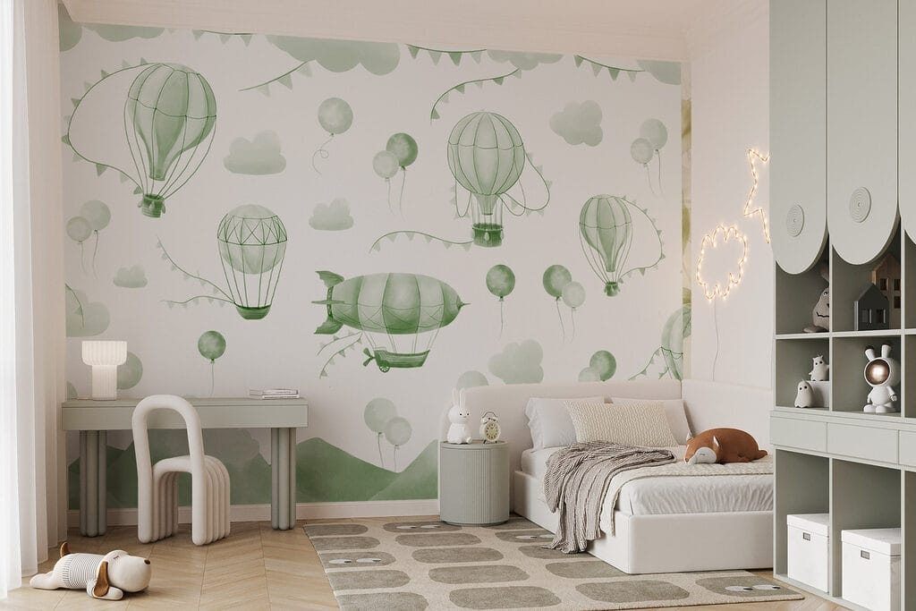 Heißluftballons über Bergen — Interieur 2