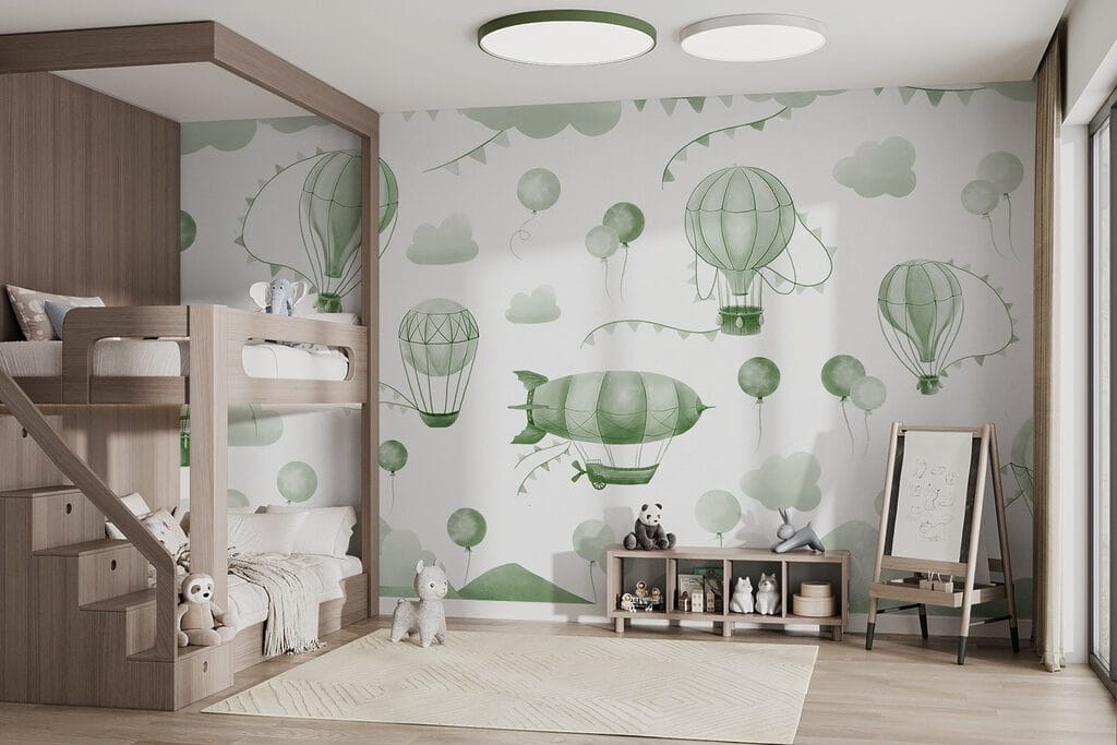 Heißluftballons über Bergen — Interieur 4