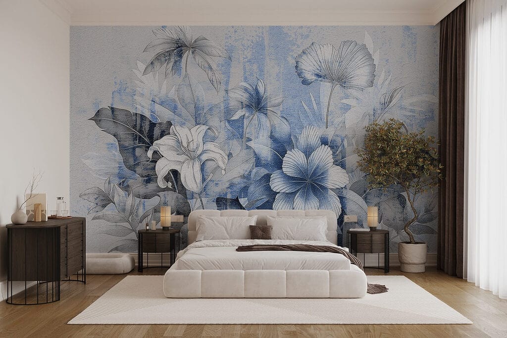 Blüten zwischen verwitterten Flächen — Interieur 1