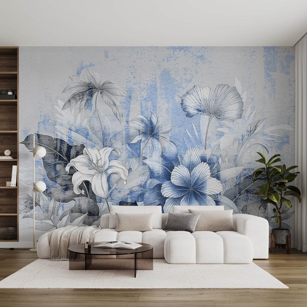 Blüten zwischen verwitterten Flächen — Interieur 2