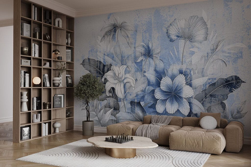 Blüten zwischen verwitterten Flächen — Interieur 3
