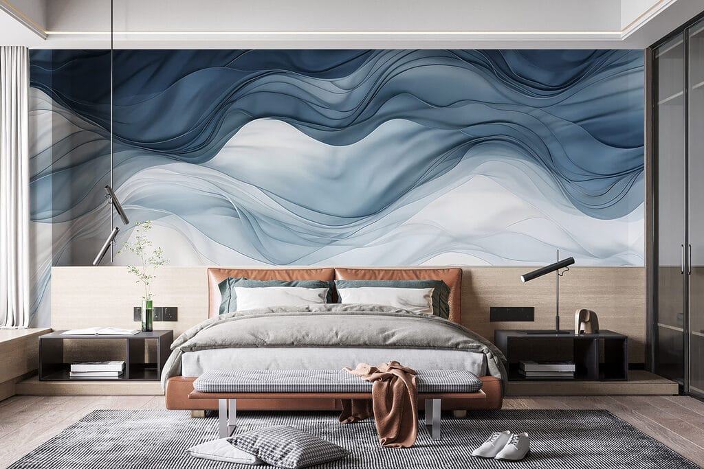 Blau-weiße Wellen — Interieur 1