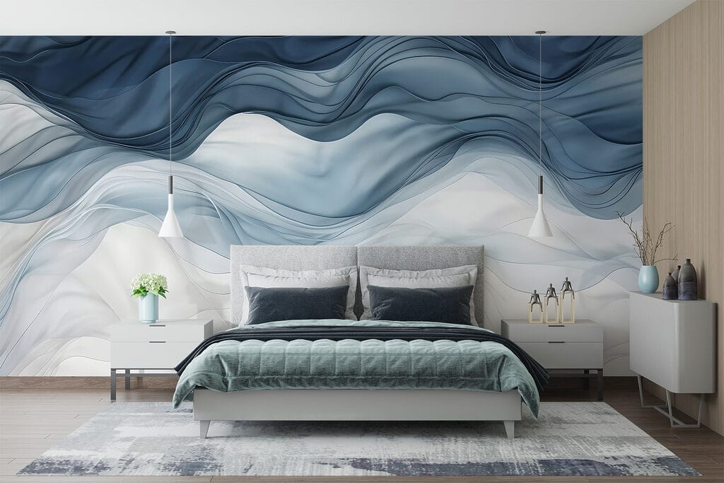 Blau-weiße Wellen — Interieur 2