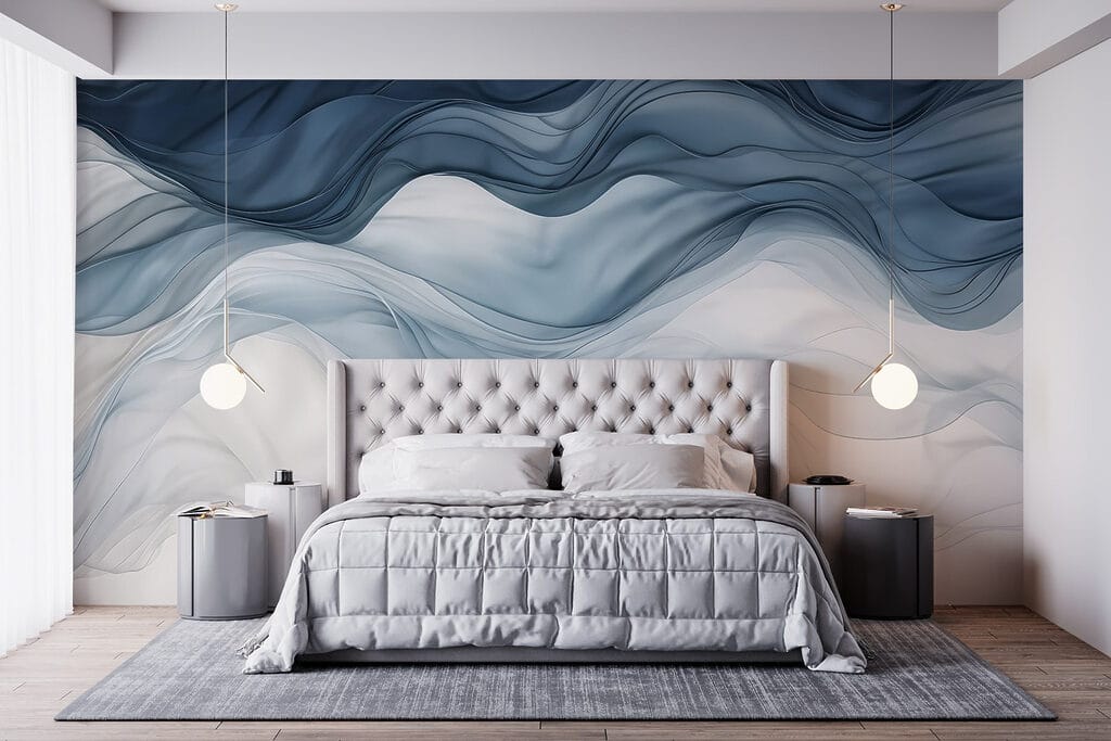 Blau-weiße Wellen — Interieur 3