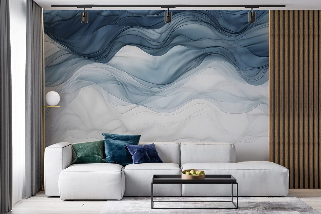 Blau-weiße Wellen — Interieur 4
