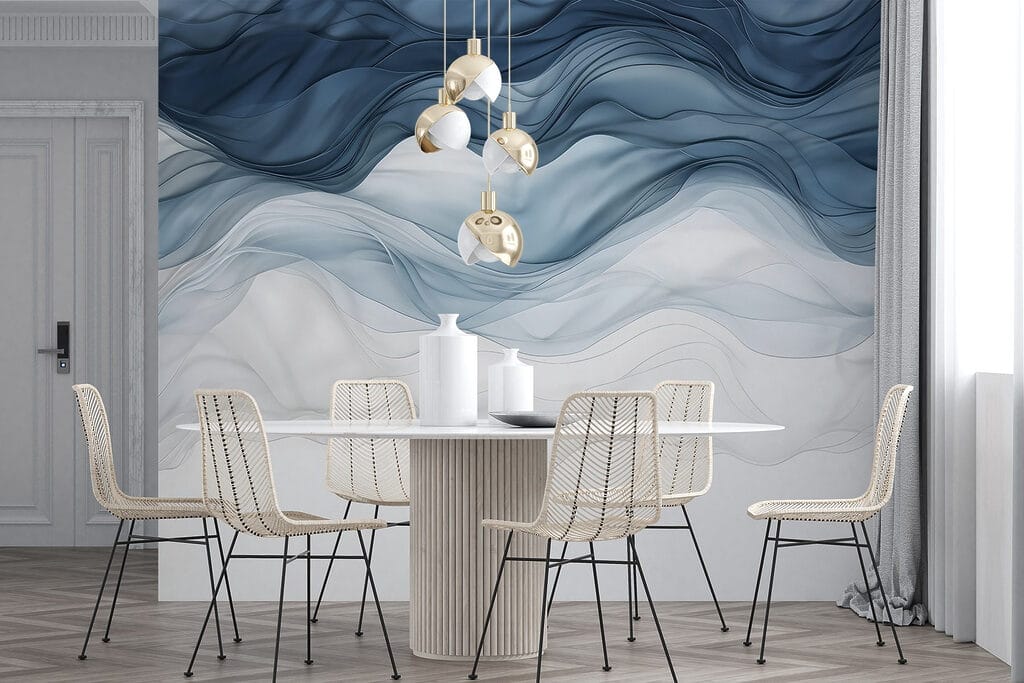 Blau-weiße Wellen — Interieur 6