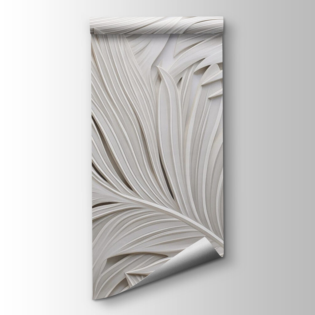 Palmblätter aus weißem Papier — Produktansicht