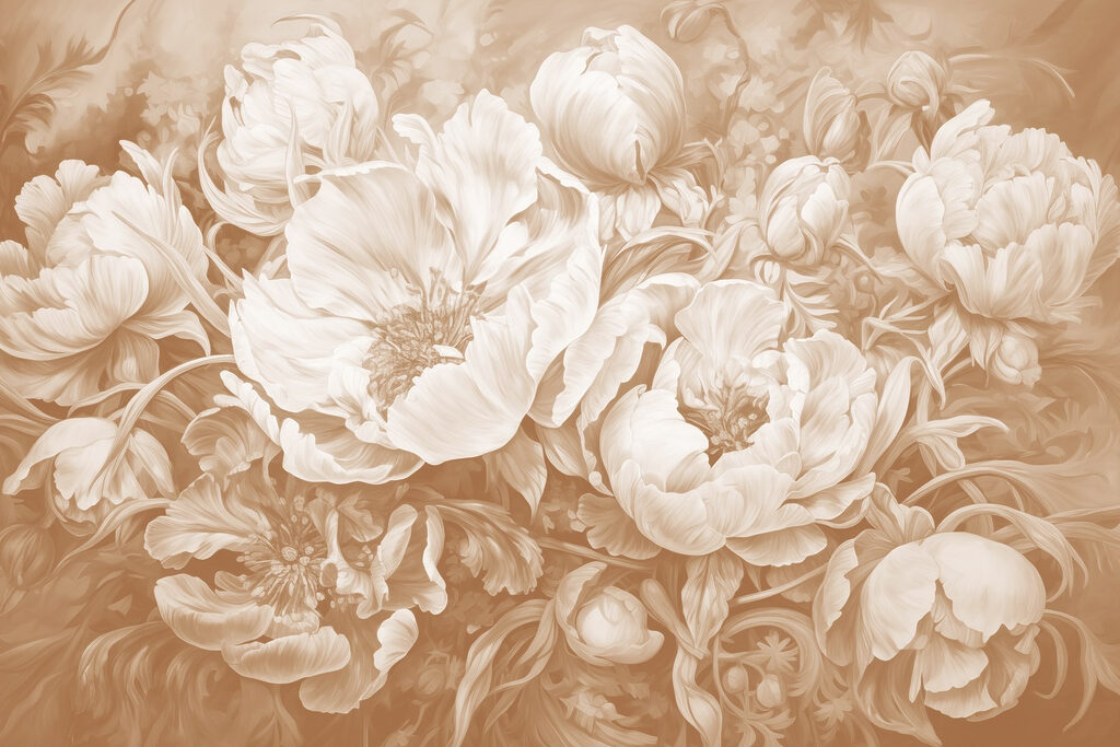 Üppige Blüten — ganzes Design