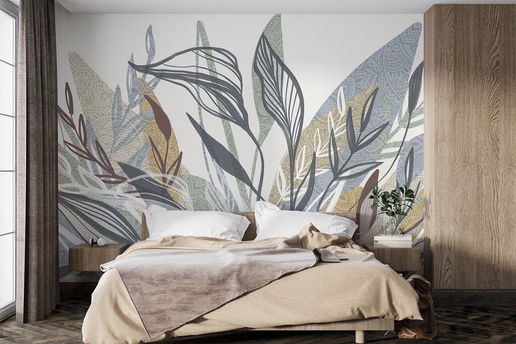 Blattwerk mit feinen Konturen — Interieur 1