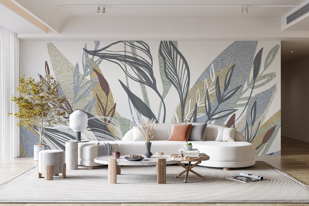 Blattwerk mit feinen Konturen — Interieur 2