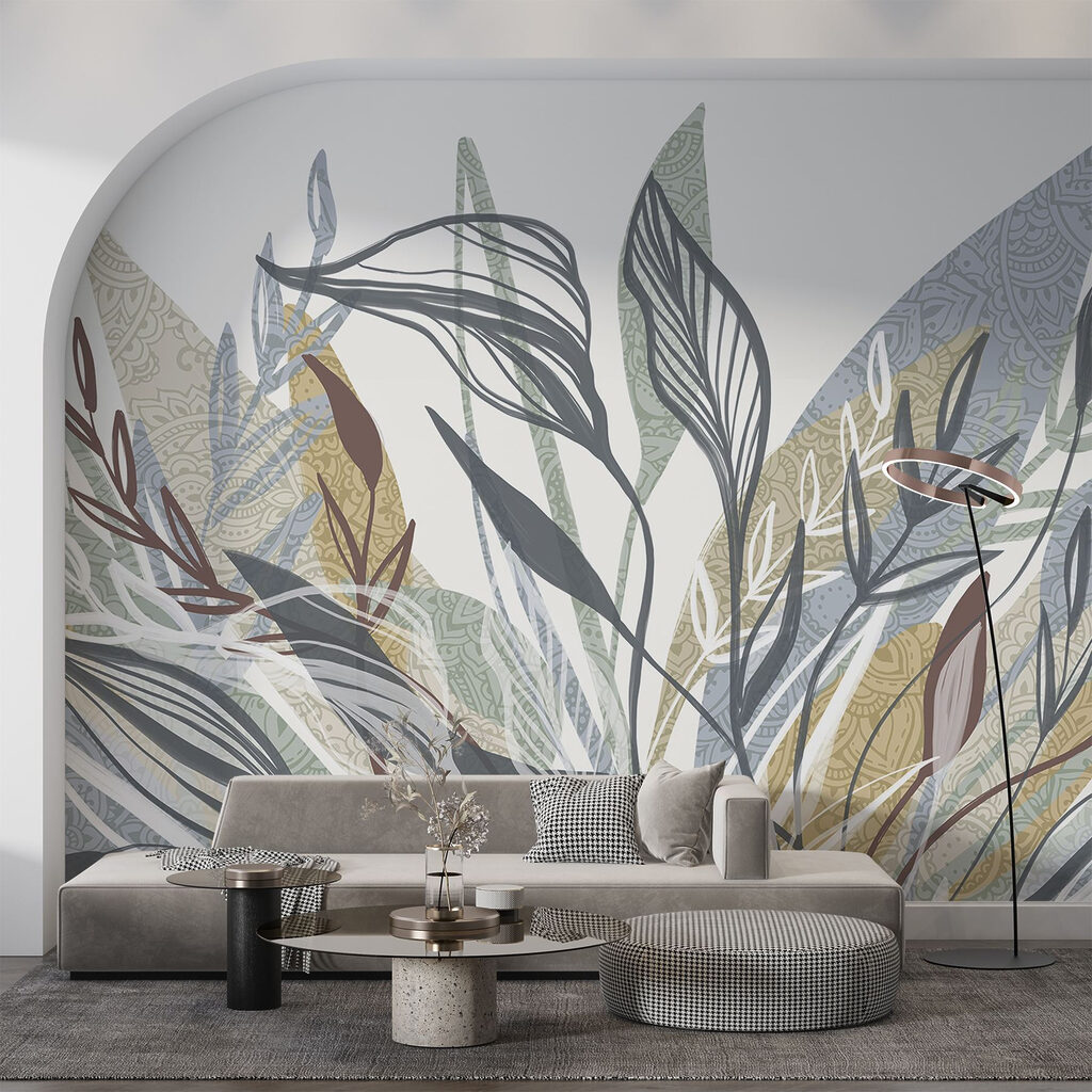 Blattwerk mit feinen Konturen — Interieur 5