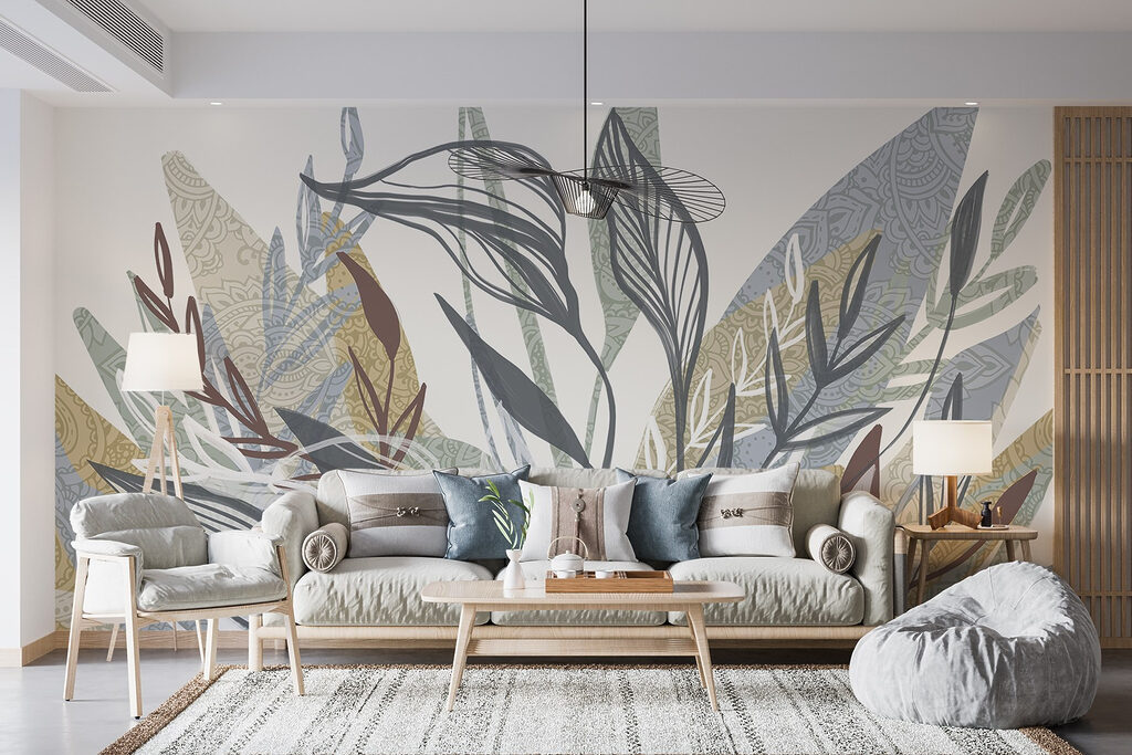 Blattwerk mit feinen Konturen — Interieur 6