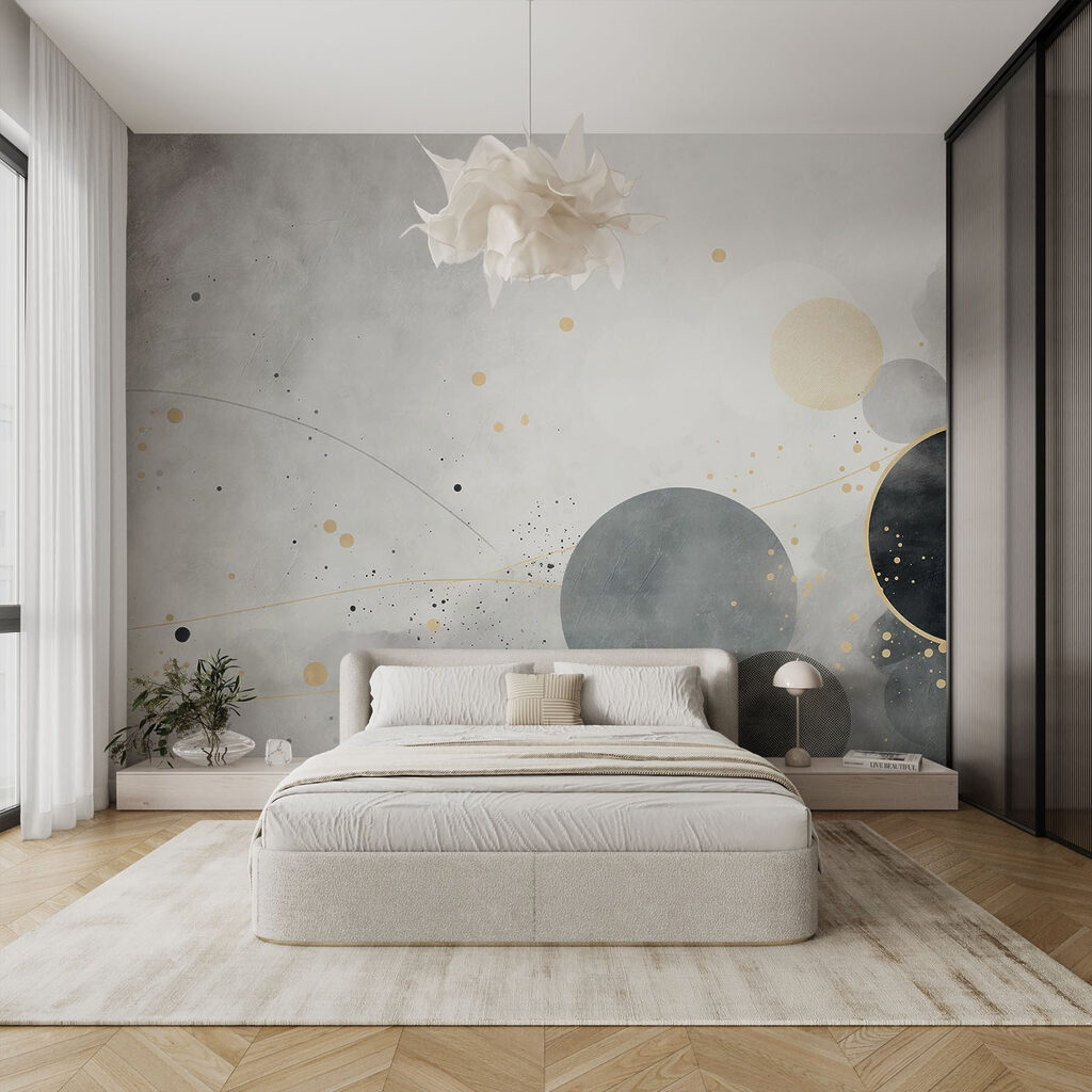 Kreise am Bildrand in einem Interieur