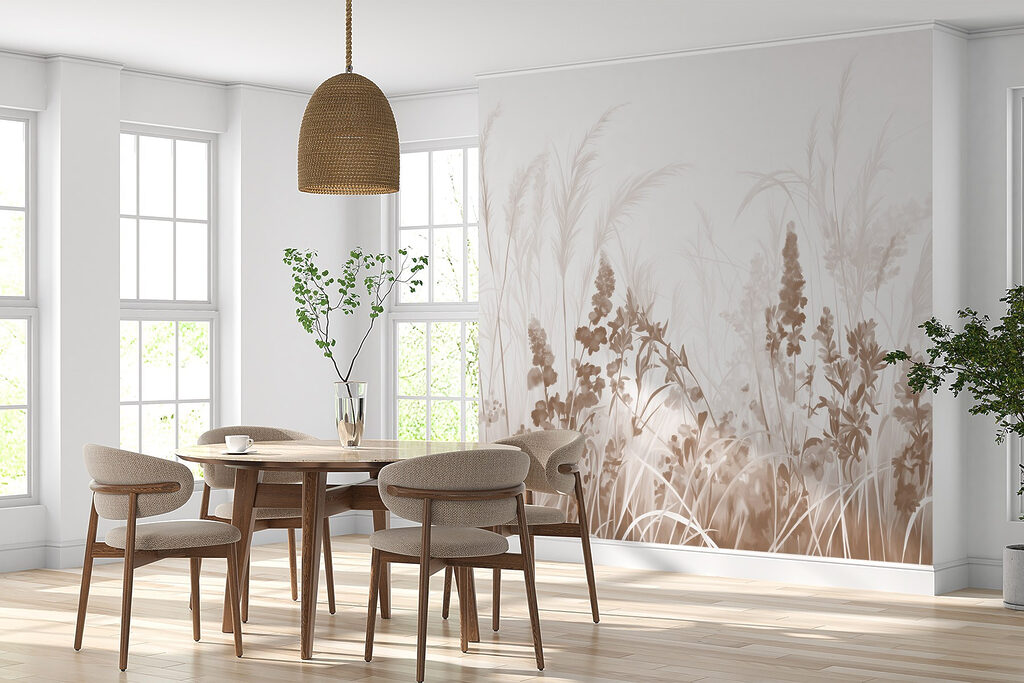 Wilde Gräser in einem Interieur