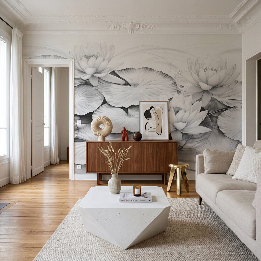 Gezeichnete Seerosen — Interieur 1