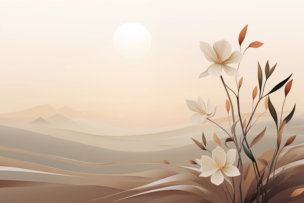 Wüstenblüten — ganzes Design